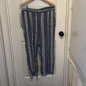 Old navy Linen Pants Sz large Gently Used